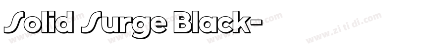 Solid Surge Black字体转换